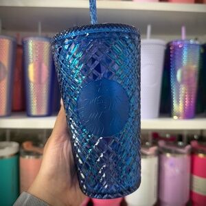 Grande Blue Jeweled Starbucks Tumbler